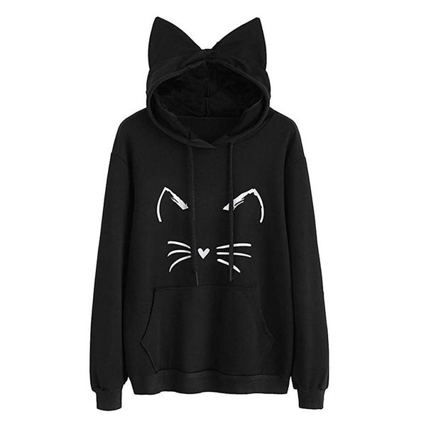 womens cat ear solid long sleeve hoodie sweatshirt hooded pullover blouse kawaii hoodie anime clothes #zer, Black
womens cat ear solid long sleeve hoodie sweatshirt hooded pullover blouse kawaii hoodie anime clothes #zer, Black