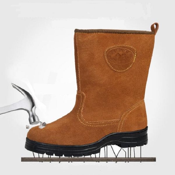 amshca anti smash steel toe men work safety boots cow suede mid calf boots plush snow winter shoes indestructible shoes 45 46, Black
amshca anti smash steel toe men work safety boots cow suede mid calf boots plush snow winter shoes indestructible shoes 45 46, Black