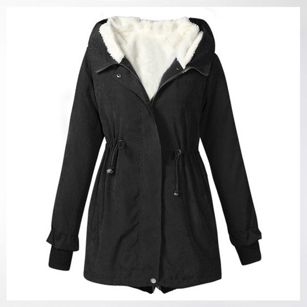 big fur winter coat thickened parka women stitching slim long winter coat down cotton ladies down parka women, Black
big fur winter coat thickened parka women stitching slim long winter coat down cotton ladies down parka women, Black