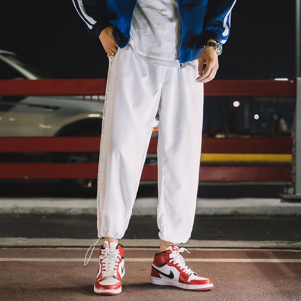 male jogger sweatpants street hip hop elastic waist pants men black white casual pants loose harem trousers
male jogger sweatpants street hip hop elastic waist pants men black white casual pants loose harem trousers