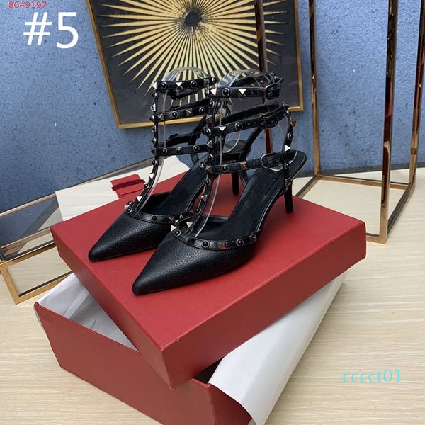 women designer studs sandals low heels caged ankle strap rivet pump 65mm beat quality 100% genuine leather bottom rivets party, Black
women designer studs sandals low heels caged ankle strap rivet pump 65mm beat quality 100% genuine leather bottom rivets party, Black