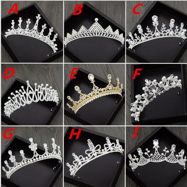 bridal jewelry tiara headpieces white crystal crown bride princess crown headpiece for wedding bridal accessories, Silver
bridal jewelry tiara headpieces white crystal crown bride princess crown headpiece for wedding bridal accessories, Silver