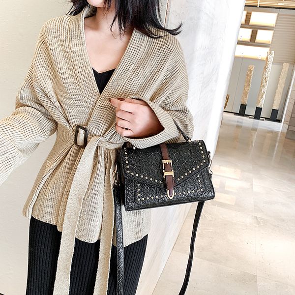 women's bag pu leather messenger bag women 2020 lock shoulder women's messenger handbag