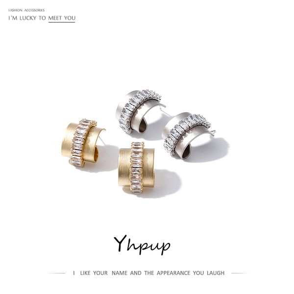 yhpup personality copper bend geometric stud earrings luxury bling zirconia earrings for women party jewelry s925, Golden
yhpup personality copper bend geometric stud earrings luxury bling zirconia earrings for women party jewelry s925, Golden