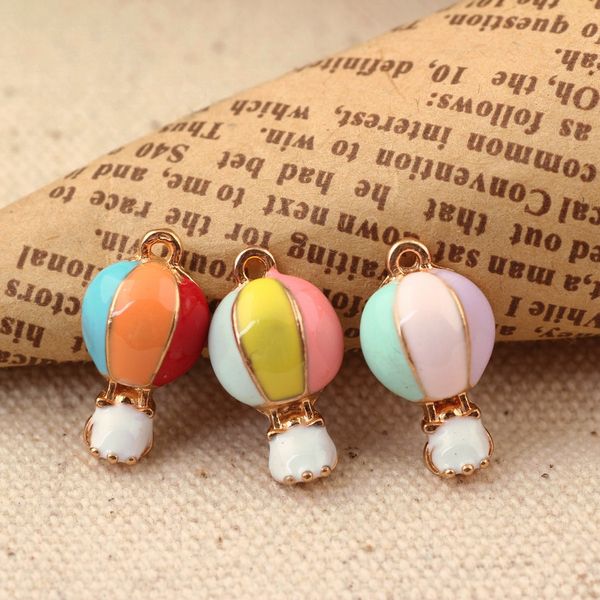 10pcs 17*10mm mix color fashion diy gold alloy enamel air balloon charms metal pendants for bracelet earring jewelry making, Bronze;silver
10pcs 17*10mm mix color fashion diy gold alloy enamel air balloon charms metal pendants for bracelet earring jewelry making, Bronze;silver