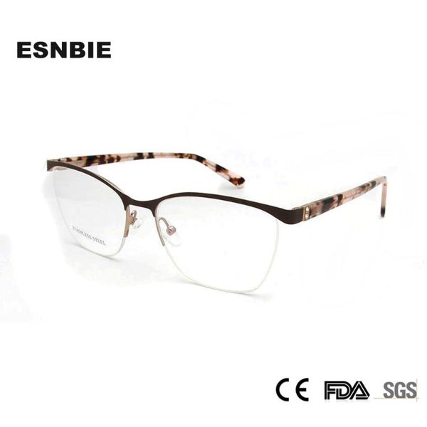 esnbie марка женщины полурамка очки женщина eyeglass оптические frame metal очки monturas de lentes mujer, Black
esnbie марка женщины полурамка очки женщина eyeglass оптические frame metal очки monturas de lentes mujer, Black