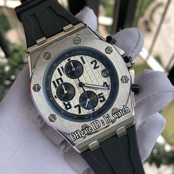new royal 26470 miyota quartz chronograph mens watch steel case white texture dial black subdial black rubber watches hi_watch e136b2, Slivery;brown
new royal 26470 miyota quartz chronograph mens watch steel case white texture dial black subdial black rubber watches hi_watch e136b2, Slivery;brown