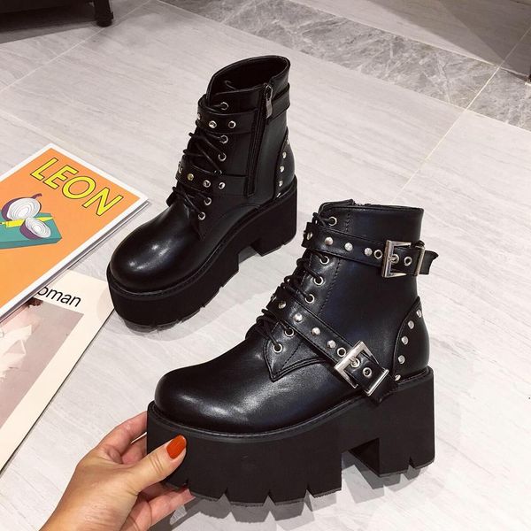 women low heel boots winter motorcycle boots black studded gothic punk low heel winter botts women snow shoes yma940-1
women low heel boots winter motorcycle boots black studded gothic punk low heel winter botts women snow shoes yma940-1