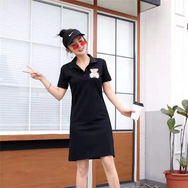 women brand polo dresses women's casual dresses ladies fashion polos shirt short sleeve slim dress cute bear brand sport dress, Black;gray
women brand polo dresses women's casual dresses ladies fashion polos shirt short sleeve slim dress cute bear brand sport dress, Black;gray