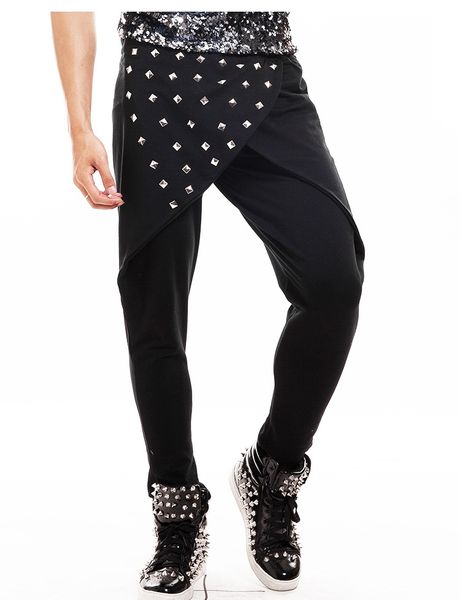 man's rivet loosen dance trousers teens costumes black white hip hop heap long loosen pants boys skate ski cosplay
man's rivet loosen dance trousers teens costumes black white hip hop heap long loosen pants boys skate ski cosplay