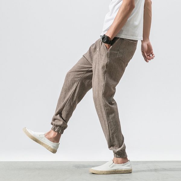 men's pants mens vintage casual linen pant solid outdoor baggy harem jogger male elastic waist loose sports 2021, Black
men's pants mens vintage casual linen pant solid outdoor baggy harem jogger male elastic waist loose sports 2021, Black