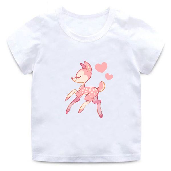 children's t-shirt european and american fashion cartoon pink fawn print short-sleeved round neck summer boys and girls t-shirts, Blue
children's t-shirt european and american fashion cartoon pink fawn print short-sleeved round neck summer boys and girls t-shirts, Blue