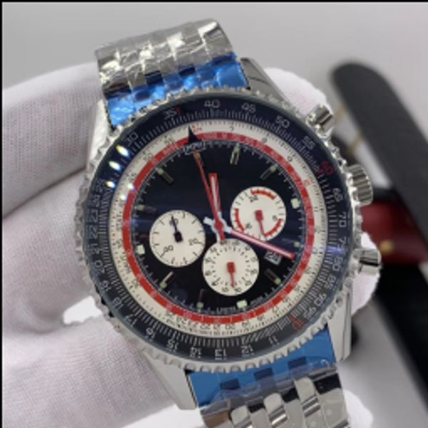 navitimer rotating bezel black dial red hands mens watches quartz chronograph chronometer 46 watch diver wristwatches, Slivery;brown
navitimer rotating bezel black dial red hands mens watches quartz chronograph chronometer 46 watch diver wristwatches, Slivery;brown