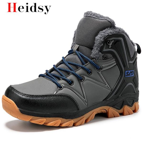 winter men snow boots warm super men ankle shoes waterproof leather sneakers outdoor male hiking boots work shoes, Black
winter men snow boots warm super men ankle shoes waterproof leather sneakers outdoor male hiking boots work shoes, Black