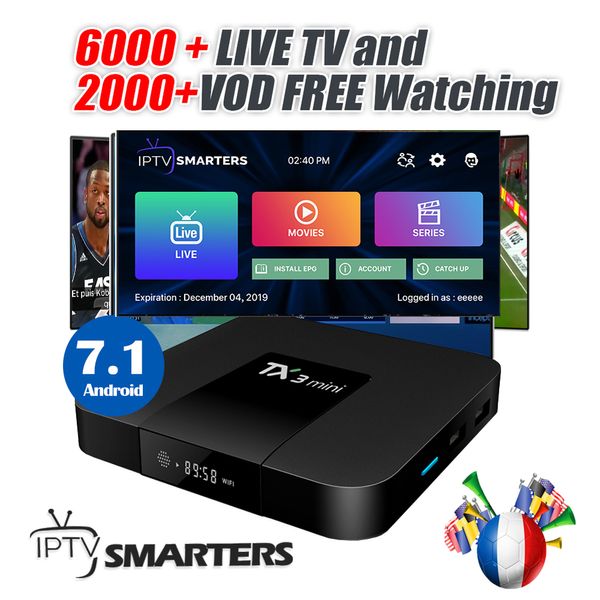 

TX3 Mini IPTV приставка с IPTV Подписка 1 год США Франция Италия Латиноамериканская Испания Арабский Для Wi-Fi 4K Android TV BOX
