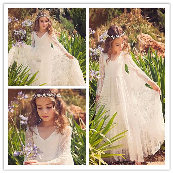 first communion dress flower girl white lace dress boho-chic lace dress for girls and toddlers boho flower girl dresses, White;blue
first communion dress flower girl white lace dress boho-chic lace dress for girls and toddlers boho flower girl dresses, White;blue