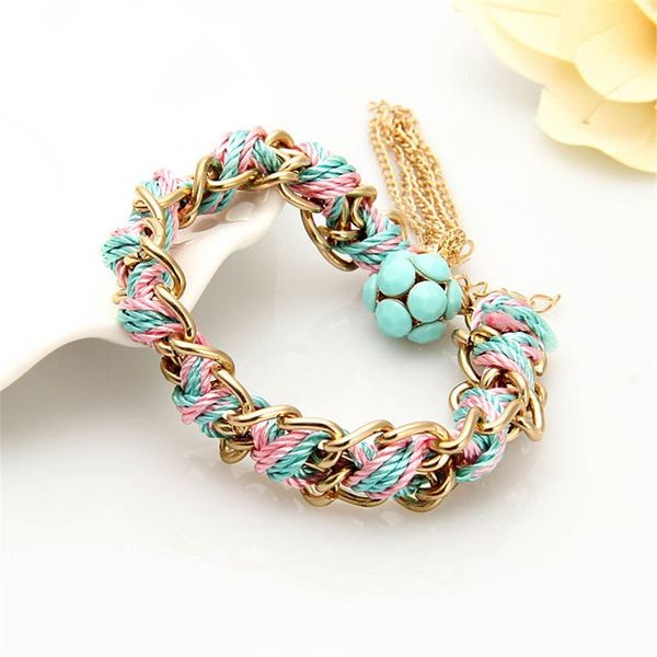 vintage bohemian braided rope bracelet chain ethnic tassel charms jewelry, Golden;silver
vintage bohemian braided rope bracelet chain ethnic tassel charms jewelry, Golden;silver