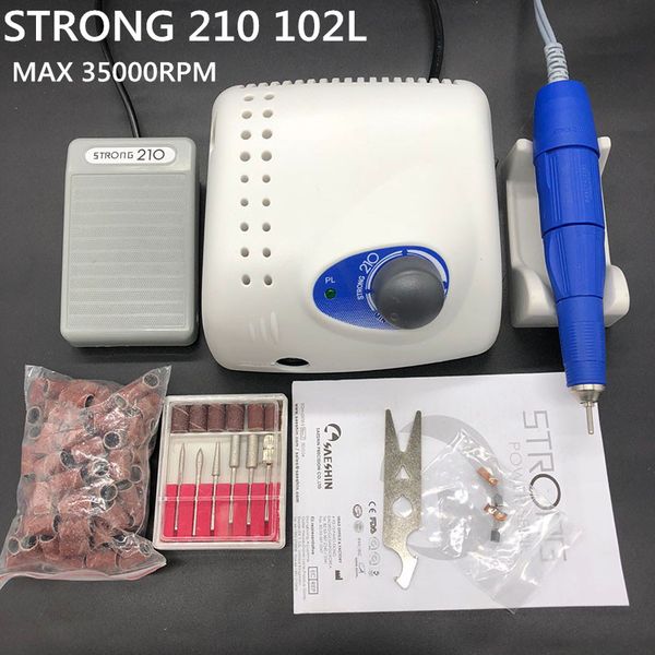authent strong 210 65w 35000rpm electric nail drill machine 102l handpiece manicure pedicure nail file bit art equipment
authent strong 210 65w 35000rpm electric nail drill machine 102l handpiece manicure pedicure nail file bit art equipment