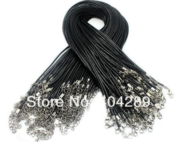 10pcs 2mm twisted braided rope black/brown leather cord chain 20" necklace silver clasp string rope
10pcs 2mm twisted braided rope black/brown leather cord chain 20" necklace silver clasp string rope