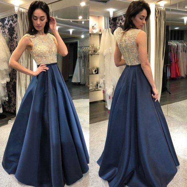 beautiful new long evening dress 2019 o-neck sleeveless a-line floor length beading satin prom dresses formal gowns vestidos, White;black
beautiful new long evening dress 2019 o-neck sleeveless a-line floor length beading satin prom dresses formal gowns vestidos, White;black