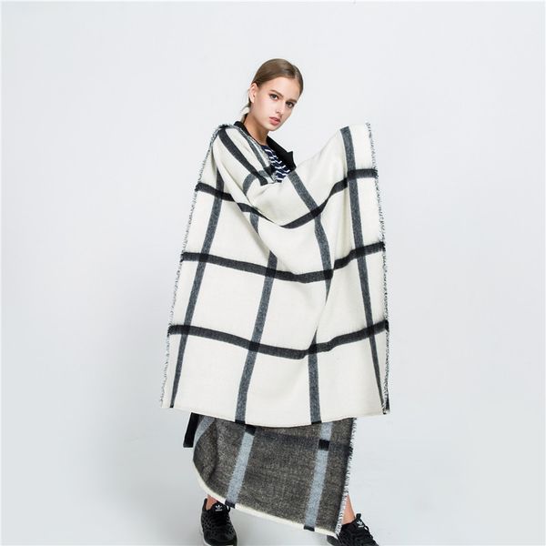 new winter black and white double-sided cashmere scarves large beige plaid scarves warm shawl fashion a generation of fat, Blue;gray
new winter black and white double-sided cashmere scarves large beige plaid scarves warm shawl fashion a generation of fat, Blue;gray