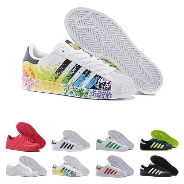classic sneakers white super star casual shoes hologram lridescent junior 80s pride women mens trainers superstar shoes drop ship eur 36-45
classic sneakers white super star casual shoes hologram lridescent junior 80s pride women mens trainers superstar shoes drop ship eur 36-45