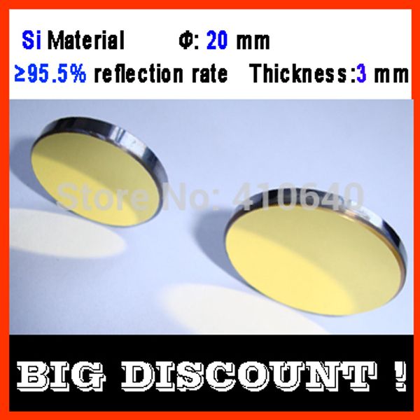 3 pieces per lot diameter 20 mm si co2 laser reflecting len with gold coating for laser engraver cutting machine
3 pieces per lot diameter 20 mm si co2 laser reflecting len with gold coating for laser engraver cutting machine