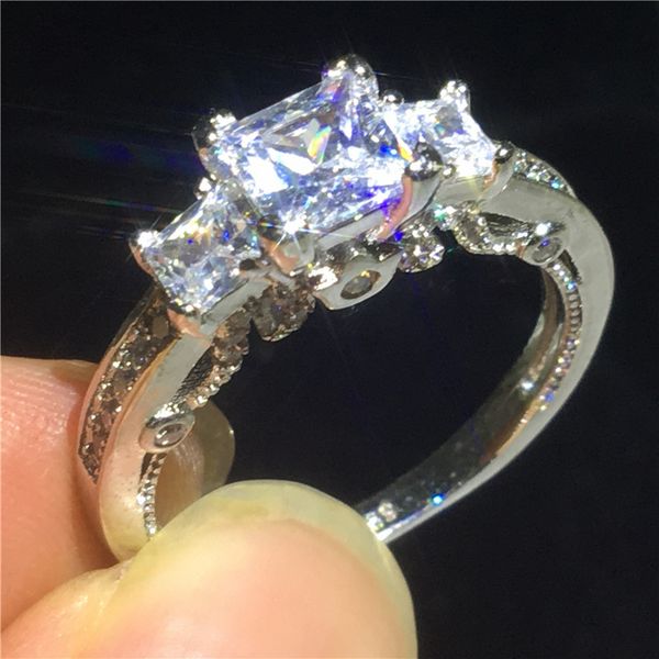 vintage three stone promise ring 925 sterling silver diamond cz stone engagement wedding band ring for women men party jewelry, Slivery;golden
vintage three stone promise ring 925 sterling silver diamond cz stone engagement wedding band ring for women men party jewelry, Slivery;golden