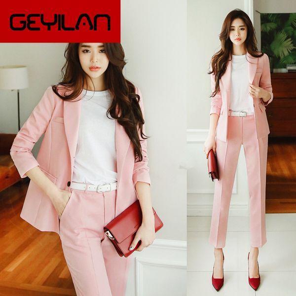 set female 2019 spring fashion small fragrance casual slim suit two sets of temperament solid color wild women's clothes, White;black
set female 2019 spring fashion small fragrance casual slim suit two sets of temperament solid color wild women's clothes, White;black