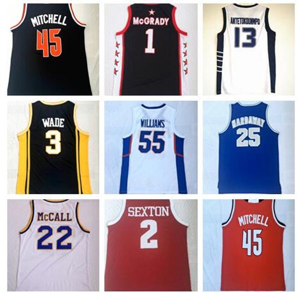2019 new basketball jerseys,men 1 mcgrady 22 mccall 13 antetokounmpo 2 sexton 55 williams 45 mitchell 3 wade 25 hardaway basketball wears, Black
2019 new basketball jerseys,men 1 mcgrady 22 mccall 13 antetokounmpo 2 sexton 55 williams 45 mitchell 3 wade 25 hardaway basketball wears, Black