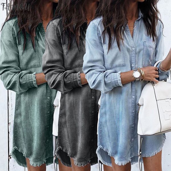 women vintage front button tassel denim a-line party dress long sleeve turn down collar solid dress 2020 winter fashion dress, Black;gray
women vintage front button tassel denim a-line party dress long sleeve turn down collar solid dress 2020 winter fashion dress, Black;gray