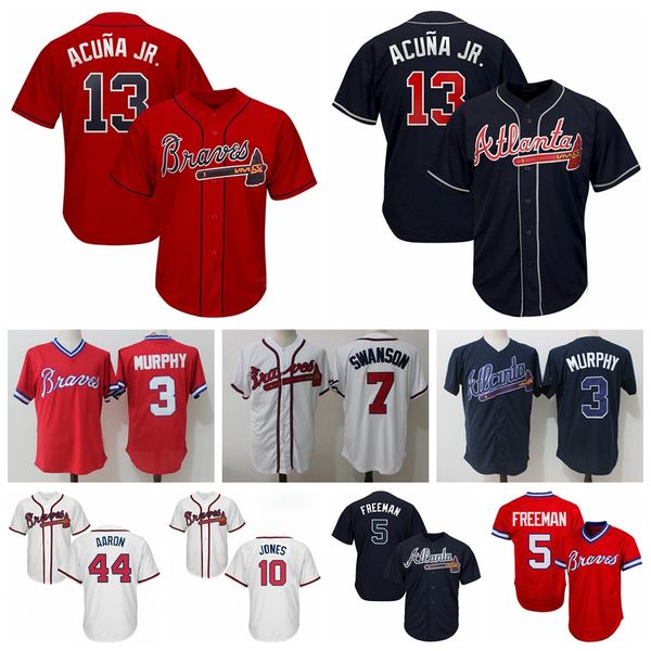 44 Hank Aaron jersey 13 Ronald Acuna Jr Atlanta 2019 Men Braves 5 Freddie Freeman 3 Dale Murphy Chipper Jones Baseball Jerseys
44 Hank Aaron jersey 13 Ronald Acuna Jr Atlanta 2019 Men Braves 5 Freddie Freeman 3 Dale Murphy Chipper Jones Baseball Jerseys