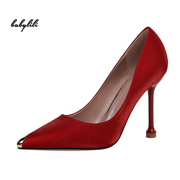 women high heels shoes shoes new concise solid silk wonen pumps fashion office women's wedding party, Black
women high heels shoes shoes new concise solid silk wonen pumps fashion office women's wedding party, Black