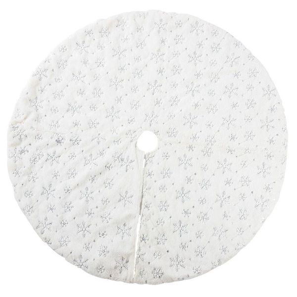 90cm white flannel embroidered snowflake christmas tree skirt christmas new year home decorations
90cm white flannel embroidered snowflake christmas tree skirt christmas new year home decorations