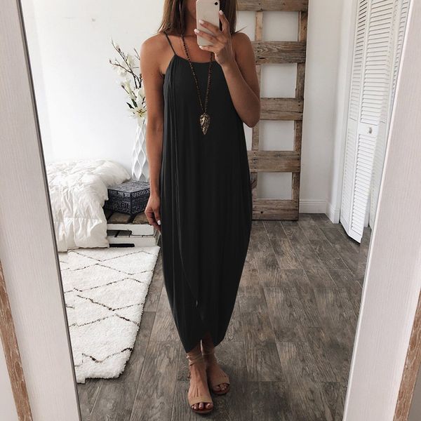 jaycosin dress women summer loose straps sleeveless dress elegant holiday casual party beach women #wqy522, Black;gray
jaycosin dress women summer loose straps sleeveless dress elegant holiday casual party beach women #wqy522, Black;gray
