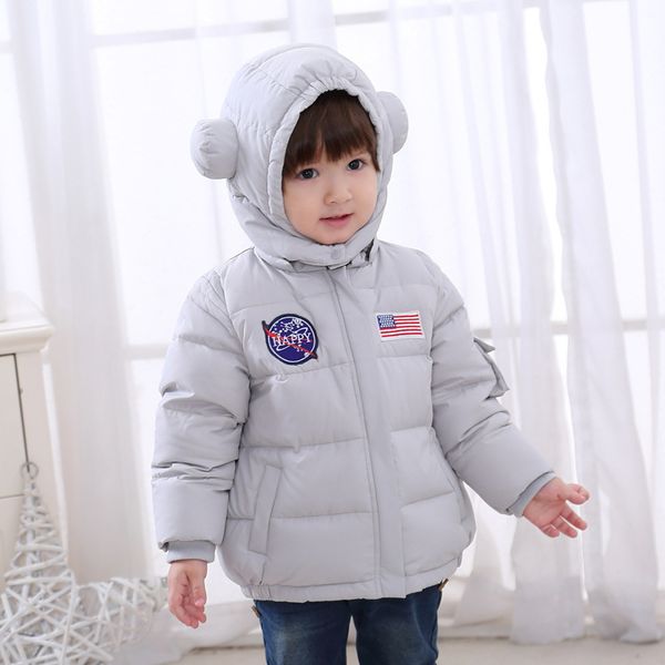 winter children's down jacket short thickened space suit children's padded jacket men and women baby cotton coat, Blue;gray
winter children's down jacket short thickened space suit children's padded jacket men and women baby cotton coat, Blue;gray