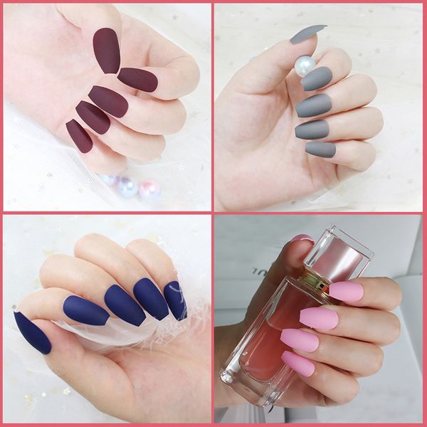 matte false nails 24pcs full cover fake nails patch pure color press on chip extensions artificial art accessories, Red;gold
matte false nails 24pcs full cover fake nails patch pure color press on chip extensions artificial art accessories, Red;gold