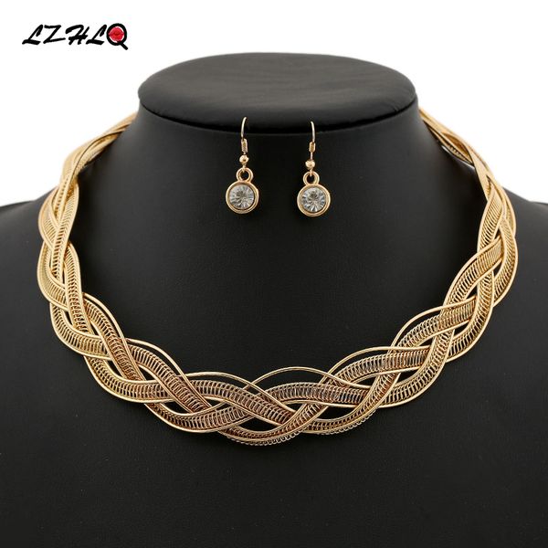 women maxi thick metal twist choker necklaces brand torques multilayer string geometric fashion punk jewelry statement, Silver
women maxi thick metal twist choker necklaces brand torques multilayer string geometric fashion punk jewelry statement, Silver