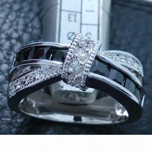 luxury size6-9 luxury jewelry 925 silver filled black sapphire gemstones wedding ring
luxury size6-9 luxury jewelry 925 silver filled black sapphire gemstones wedding ring