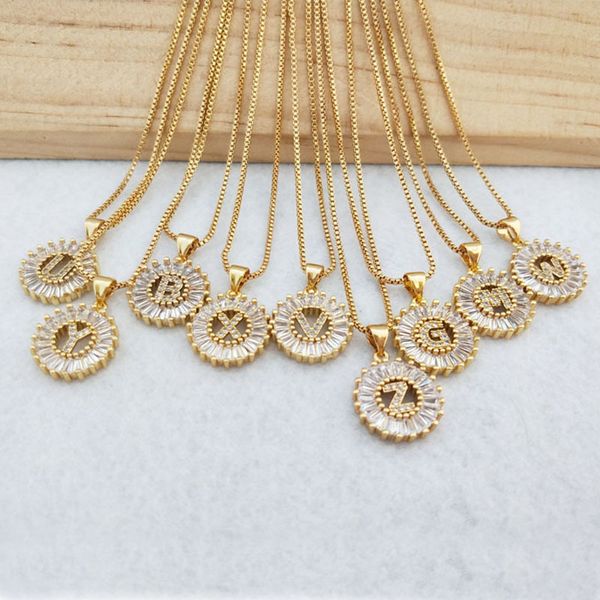 10pcs gold color round micro pave crystal cubic zirconia 26 letter pendants charms necklace jewelry making for woman nk348 j190712, Silver
10pcs gold color round micro pave crystal cubic zirconia 26 letter pendants charms necklace jewelry making for woman nk348 j190712, Silver