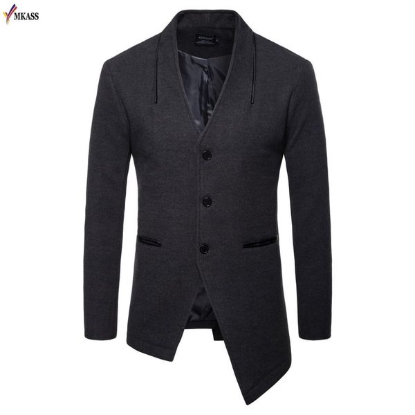 2018 new mens autumn trench coats fashion casual classic men blazers woolen coat fit turn-down collar jackets coats for male, White;black
2018 new mens autumn trench coats fashion casual classic men blazers woolen coat fit turn-down collar jackets coats for male, White;black
