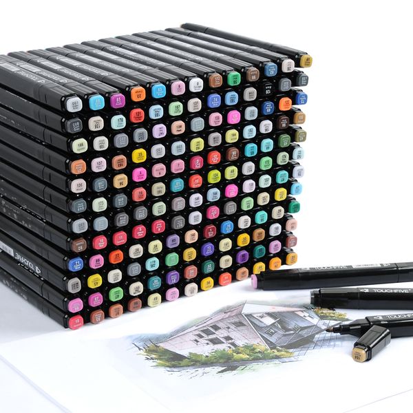 30/40/60/80/168 colors markers hand painted manga drawing markers pen alcohol based sketch oily twin brush pen bookmark art supplies
30/40/60/80/168 colors markers hand painted manga drawing markers pen alcohol based sketch oily twin brush pen bookmark art supplies