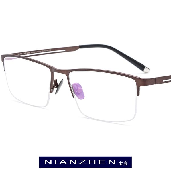 pure titanium eyeglasses frame men square myopia optical semi rimless eye glasses for men vintage retro half eyewear fonex 1181, Black
pure titanium eyeglasses frame men square myopia optical semi rimless eye glasses for men vintage retro half eyewear fonex 1181, Black