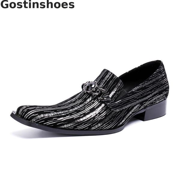 fashion men oxfords shoes striped genuine leather business leisure shoes pointed toe slip-on set foot wedding party office, Black
fashion men oxfords shoes striped genuine leather business leisure shoes pointed toe slip-on set foot wedding party office, Black