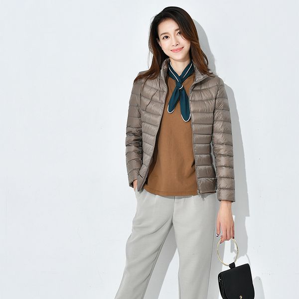 women down coats 2019 autumn winter brands grey stand collar slim blue long ultra light jackets female wear parkas plus size, Black
women down coats 2019 autumn winter brands grey stand collar slim blue long ultra light jackets female wear parkas plus size, Black
