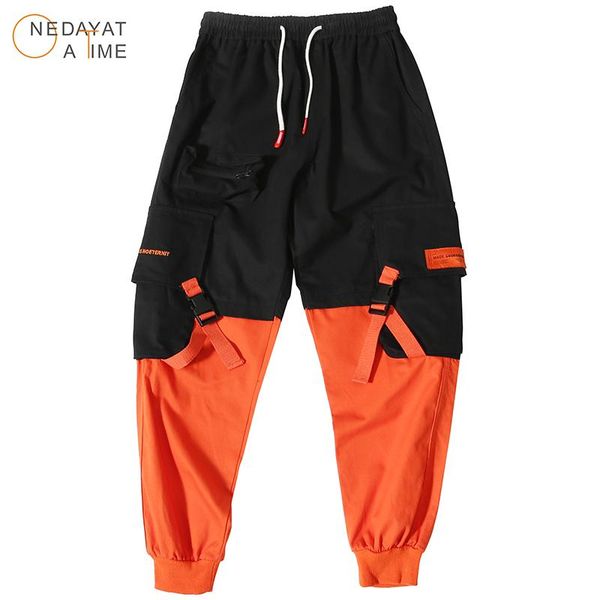men hip hop pants mens harem patchwork cargo ribbons streetwear joggers pants male casual fashion trousers t200113, Black
men hip hop pants mens harem patchwork cargo ribbons streetwear joggers pants male casual fashion trousers t200113, Black