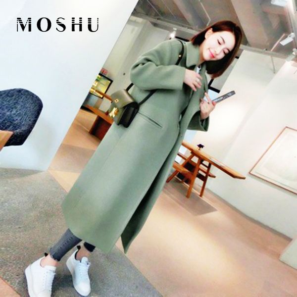 women coat 2019 autumn casual korean style slim long coat ladies fashions full sleeve pocket wool cardigan coats plus size y190926, Black
women coat 2019 autumn casual korean style slim long coat ladies fashions full sleeve pocket wool cardigan coats plus size y190926, Black