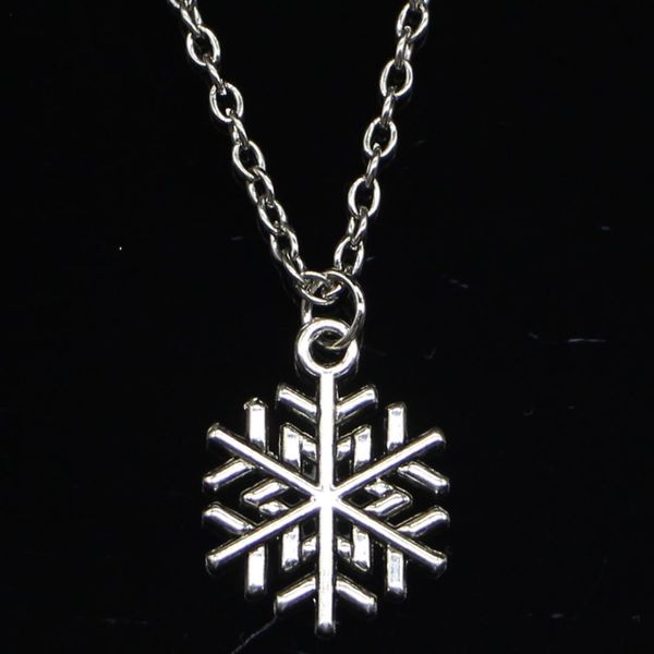 20pcs new fashion necklace 19x15mm snowflake snow silver pendants short long women men colar gift jewelry choker
20pcs new fashion necklace 19x15mm snowflake snow silver pendants short long women men colar gift jewelry choker