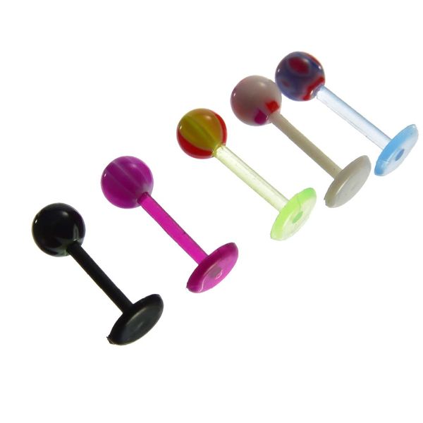 10pcs bioplast flexible labret lip ring ear helix tragus cartilage studs piercing mixed color body piercing jewelry, Slivery;golden
10pcs bioplast flexible labret lip ring ear helix tragus cartilage studs piercing mixed color body piercing jewelry, Slivery;golden