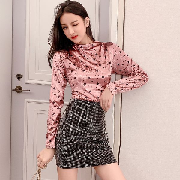 unlined upper garment woman long sleeve 2019 half of the fall high lead jacket joker self-cultivation long sleeve t pity, White;black
unlined upper garment woman long sleeve 2019 half of the fall high lead jacket joker self-cultivation long sleeve t pity, White;black